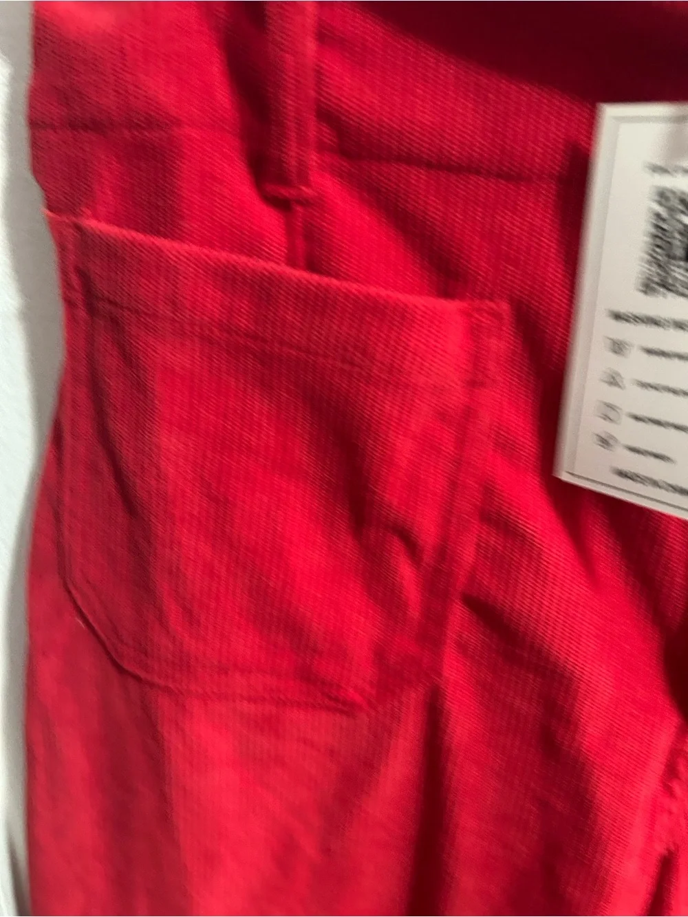 Miikasa Red Corduroy Wide-Leg Men’s Pants